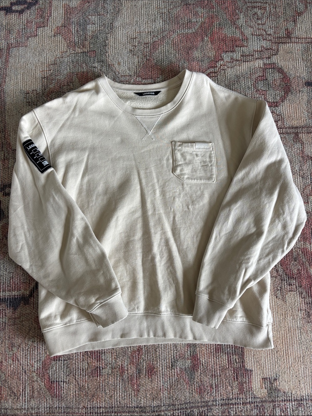 Legends Whitetone Crewneck Sweatshirt with Chest Pocket